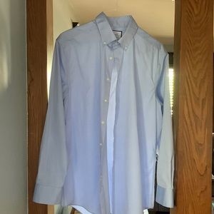 Charles Tyrwhitt blue button down shirt slim fit 17/35